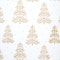 30" x 24ft. White with Gold Christmas Tree Foil Gift Wrap by Celebrate It™